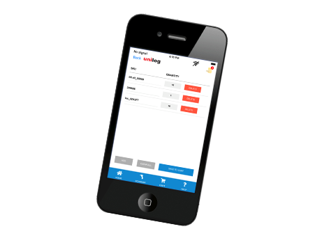 Unilog's Mobile app:Offline Shopping Cart