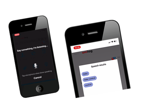 Unilog's Mobile app: Voice Search