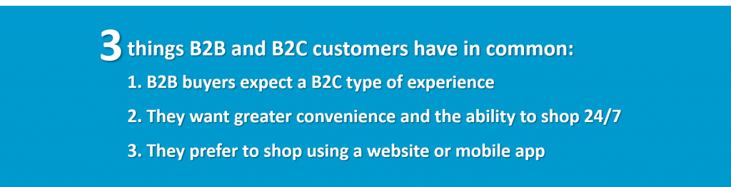 B2B and B2C ecommerce similarities