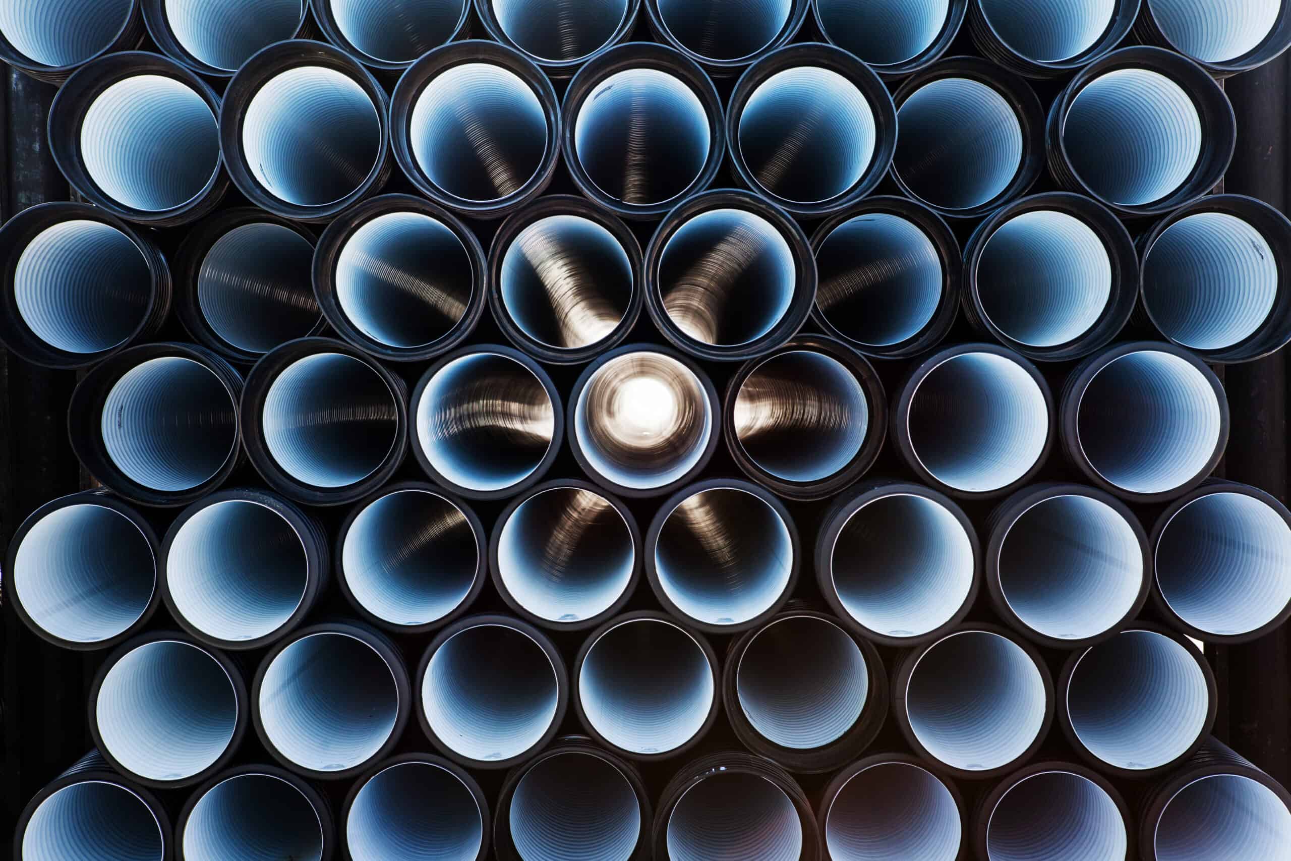 background of colorful PVC pipes
