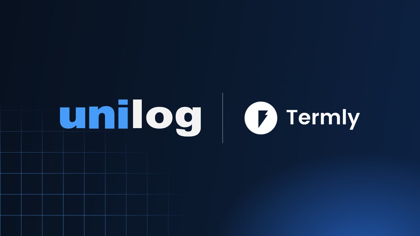 Unilog and Termly logos