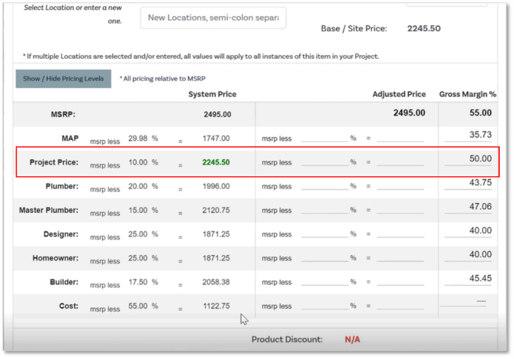 SPEX Builder Profit Margin Calculator Step 2-1