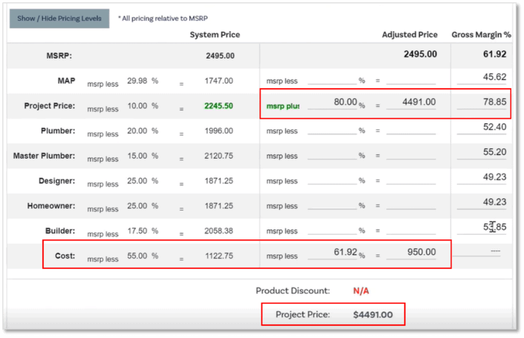 SPEX Builder Profit Margin Calculator Step 2-3