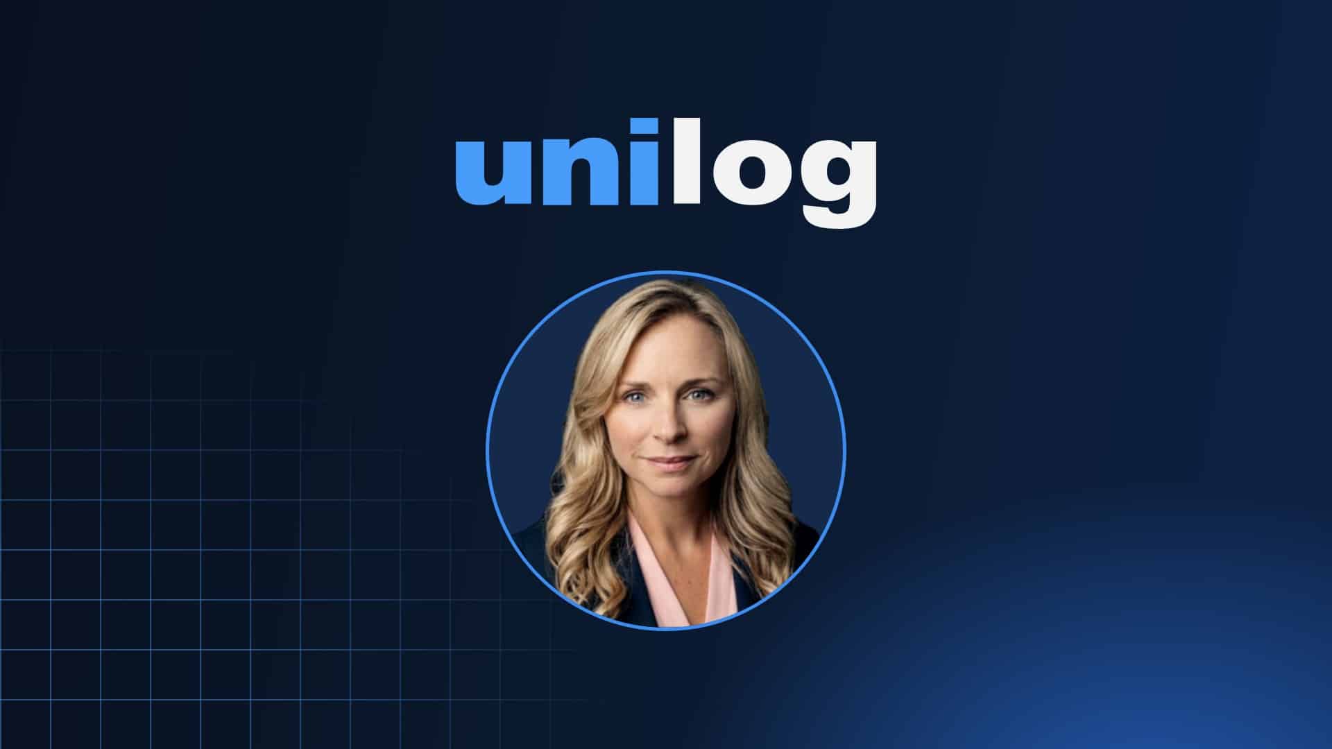Unilog logo with Laura Brown
