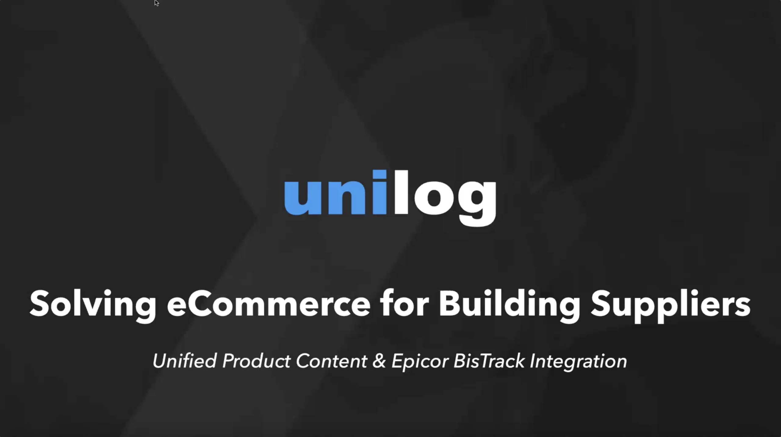 Solving eCommerce for Building Suppliers Webinar