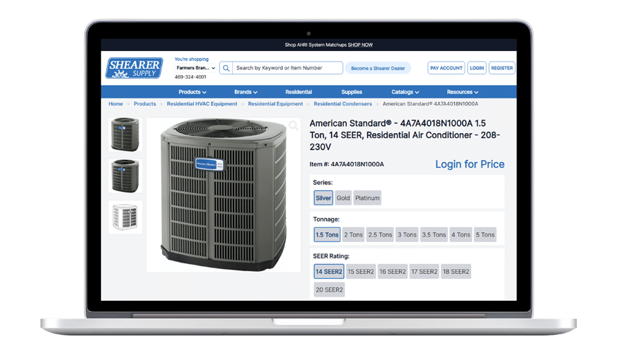 Shearer Supply Website