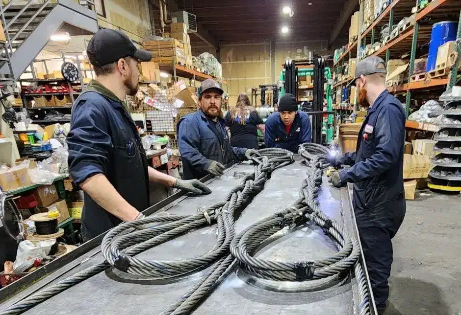 Warehouse team working