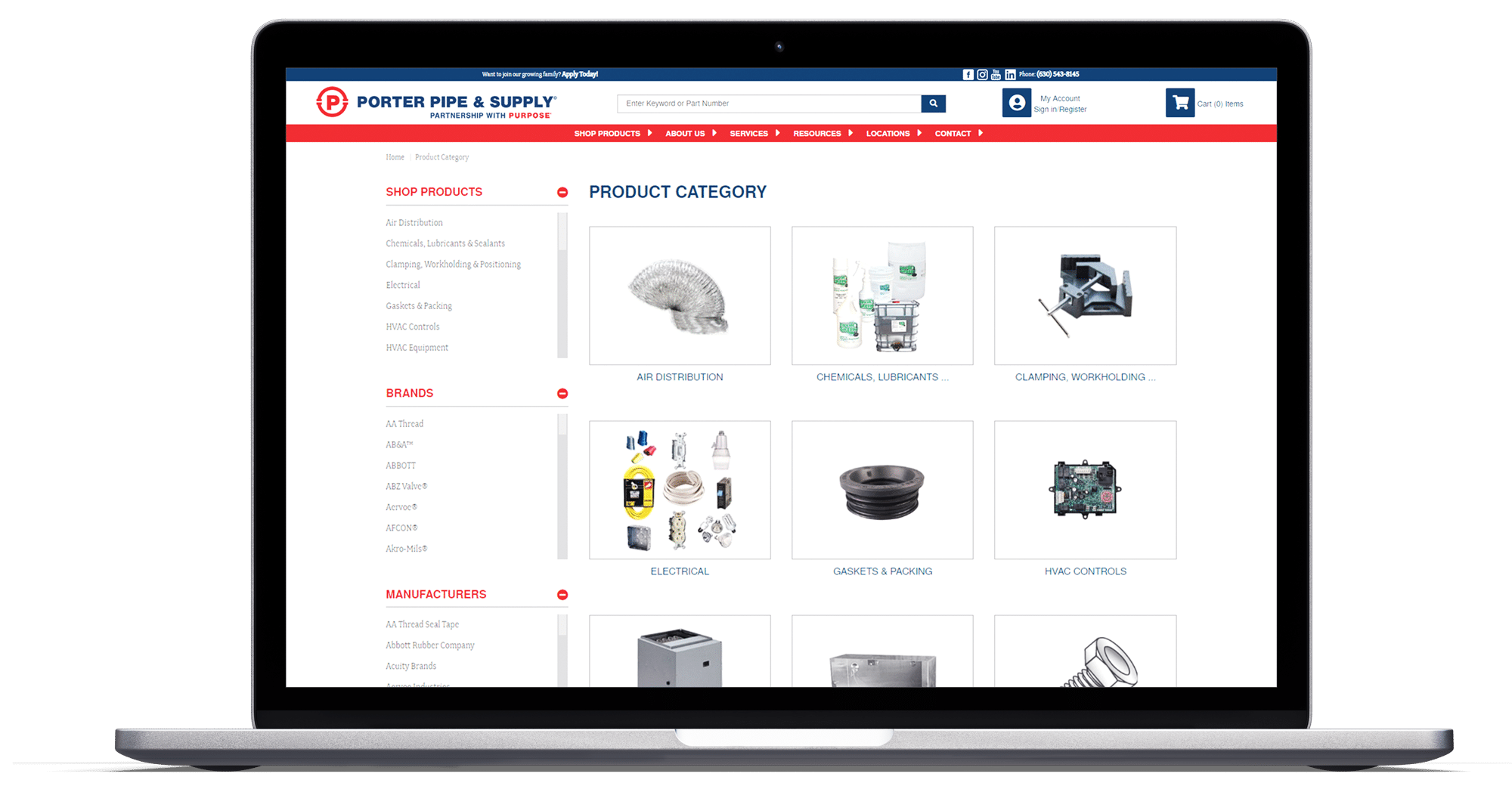 laptop showing screenshot of a ecommerce page