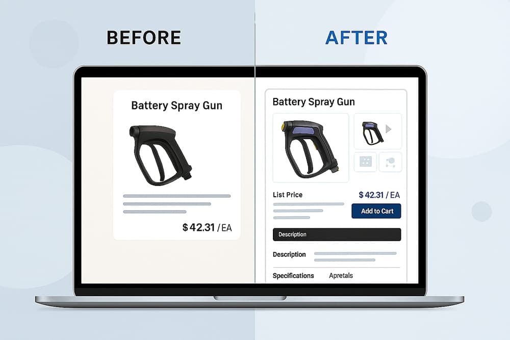 product content before after