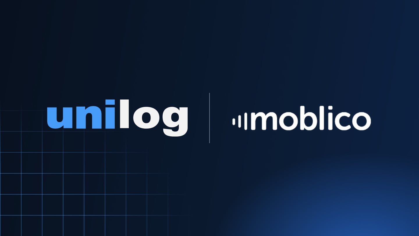 Unilog and Moblico logos