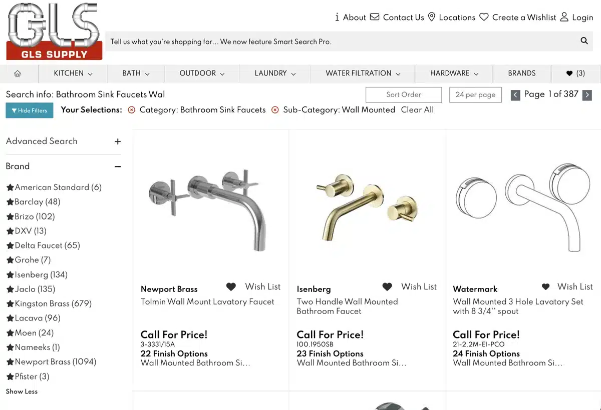 GLS Supply — CX1 storefront on the web