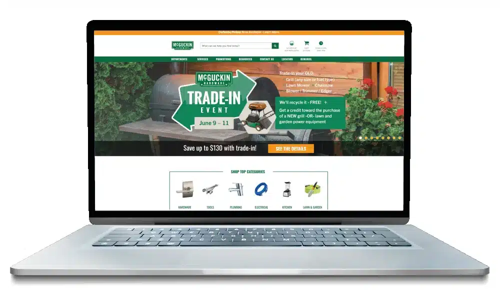 McGuckin Hardware — CX1 storefront on the web
