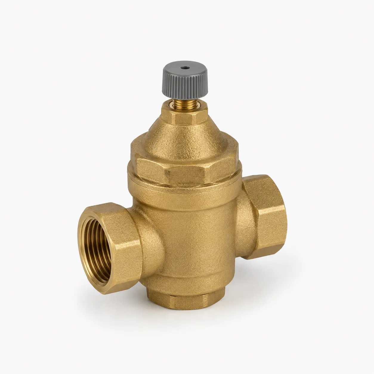 Brass pressure-reducing valve